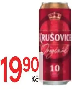 Žabka Krušovice 10° PLECH nabídka