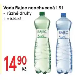 Žabka Voda Rajec neochucená nabídka