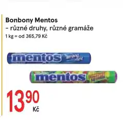 Žabka Bonbony Mentos nabídka