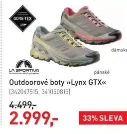 Intersport La sportiva outdoorové boty >>lynx gtx<< nabídka