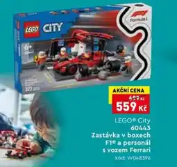 Wiky LEGO® City 60443 Zastávka v boxech F1® a personál s vozem Ferrari nabídka