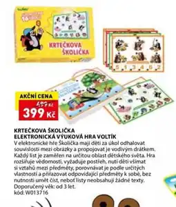 Wiky Krtečkova školička elektronická výuková hra voltík nabídka