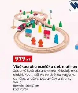 Wiky Vláčkodráha osmička s el. mašinou nabídka