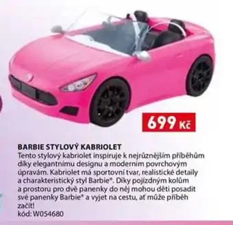 Wiky Barbie stylový kabriolet nabídka