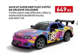 Wiky Auto 87 super driftující svítící na dálkové ovládání nabídka