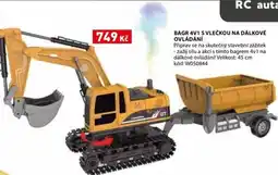 Wiky Bagr 4v1 s vlečkou na dálkové ovládání nabídka
