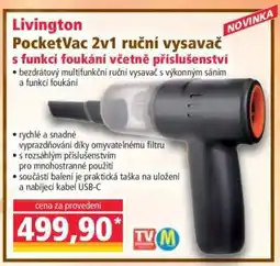 Norma Livington PocketVac 2v1 ruční vysavač nabídka