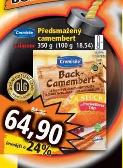Norma Předmažený camembert nabídka