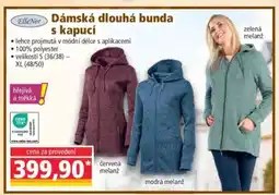 Norma Dámská dlouhá bunda s kapucí nabídka