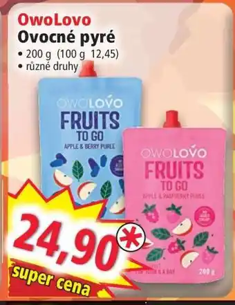 Norma OwoLovo Ovocné pyré nabídka