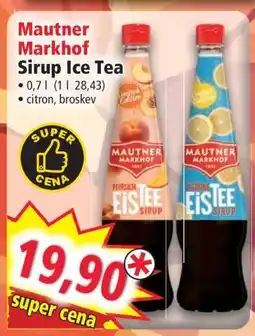 Norma Mautner Markhof Sirup Ice Tea nabídka