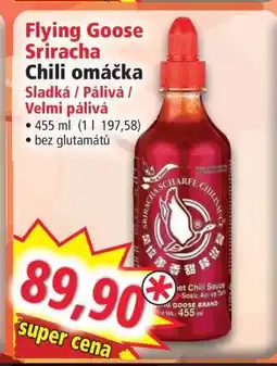 Norma Flying Goose Sriracha Chili omáčka nabídka