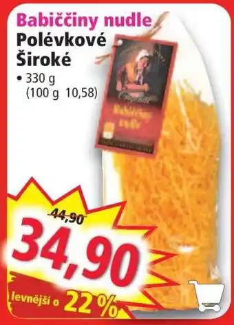 Norma Babiččiny nudle nabídka
