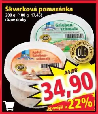 Norma Škvarková pomazánka nabídka