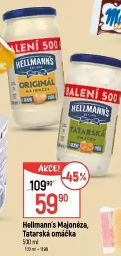Globus Hellmann's Majonéza, Tatarská omáčka nabídka