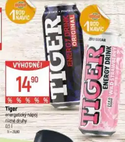 Globus Tiger energetický nápoj nabídka