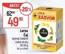 Globus Leros Čaj nabídka