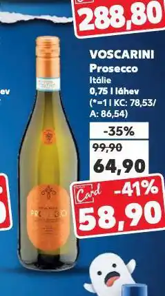 Kaufland Voscarini prosecco nabídka