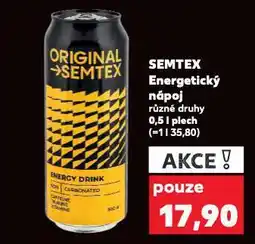 Kaufland Semtex energy drink nabídka
