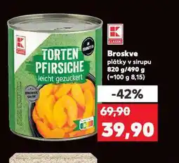 Kaufland Broskve nabídka