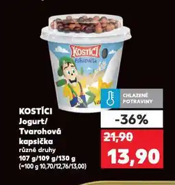 Kaufland Kostíci jogurt nabídka