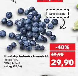 Kaufland Borůvky balené nabídka
