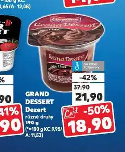 Kaufland Grand dessert nabídka