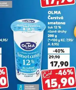 Kaufland Olma čerstvá smetana nabídka