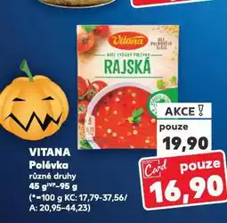 Kaufland Vitana polévka nabídka