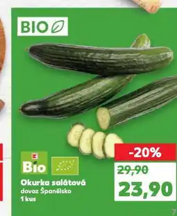 Kaufland Bio okurka salátová nabídka