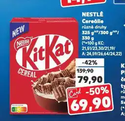 Kaufland Nestlé dětské cereálie nabídka