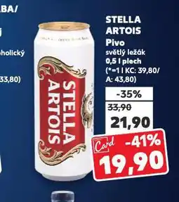 Kaufland Pivo stella artois nabídka