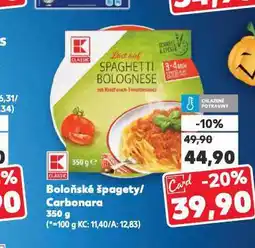 Kaufland Špagety carbonara nabídka