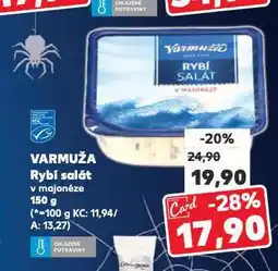 Kaufland Varmuža rybí salát nabídka