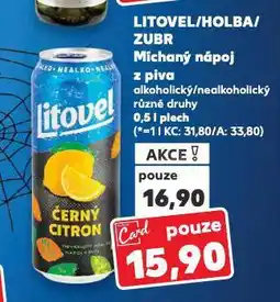 Kaufland Zubr míchaný nápoj z piva nabídka