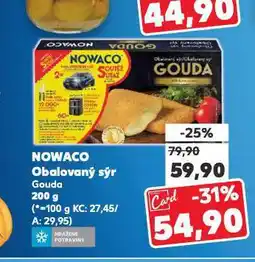 Kaufland Nowaco obalovaný sýr nabídka