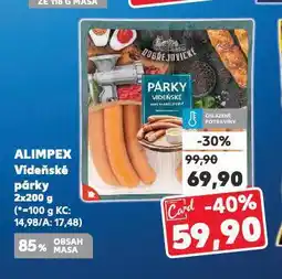 Kaufland Vídeňské párky nabídka