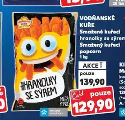 Kaufland Vodňanské kuře smažené kuřecí hranolky se sýrem nabídka