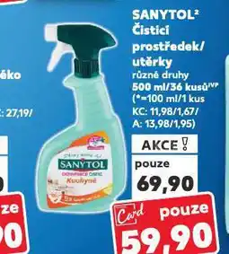Kaufland Sanytol čisticí prostředek nabídka