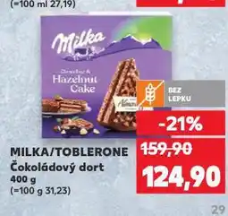 Kaufland Milka čokoládový dort nabídka