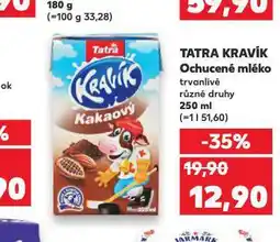 Kaufland Tatra kravík ochucené mléko nabídka