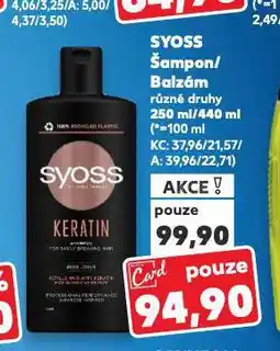 Kaufland Syoss šampon nabídka