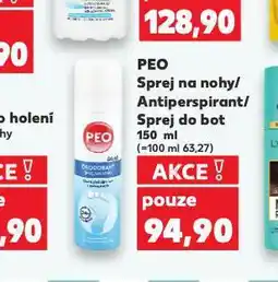 Kaufland Peo sprej na nohy nabídka