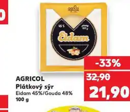 Kaufland Agricol plátkový sýr nabídka