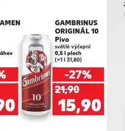 Kaufland Pivo gambrinus nabídka