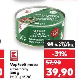 Kaufland Vepřové maso nabídka