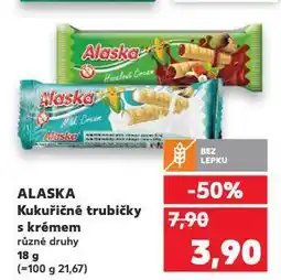 Kaufland Kukuřičné trubičky alaska nabídka