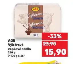 Kaufland Agii výběrové vepřové sádlo nabídka
