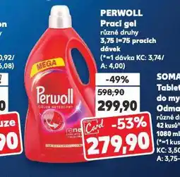 Kaufland Perwoll prací gel nabídka