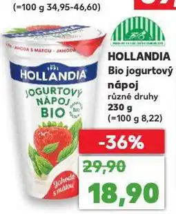 Kaufland Hollandia bio jogurtový nápoj nabídka